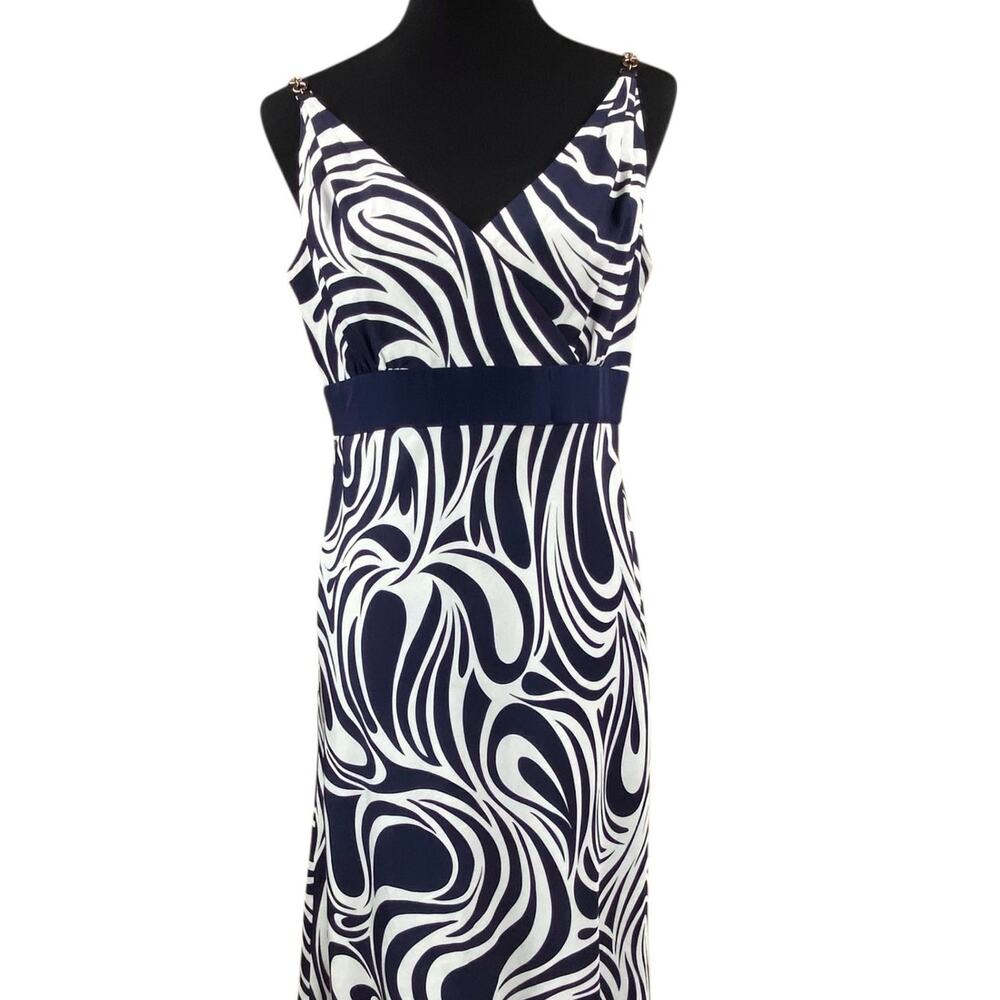 Ann Taylor 100% Silk Midi Dress Size 8 Summer Wedding Party